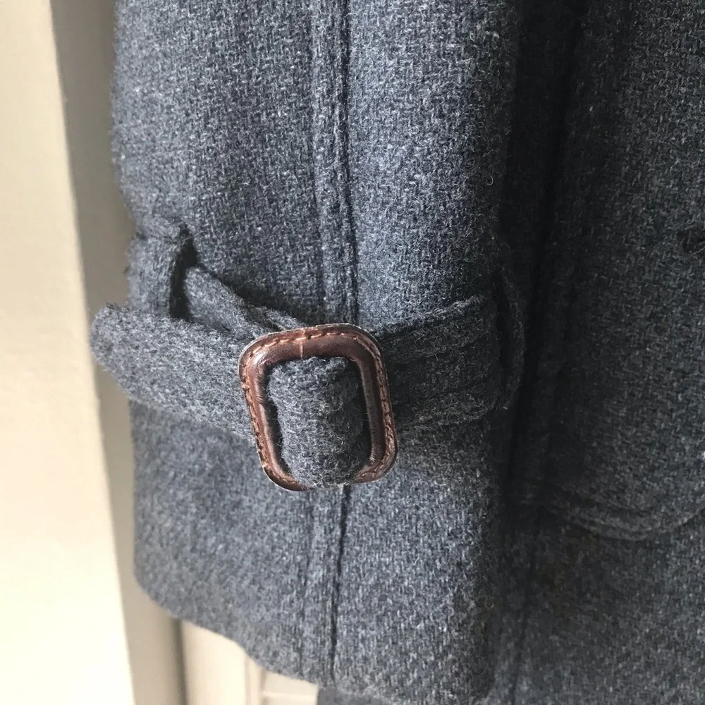 J. Crew Wool-Blend Stadium Cloth Double-Breasted Mid-length Coat - Sz 00